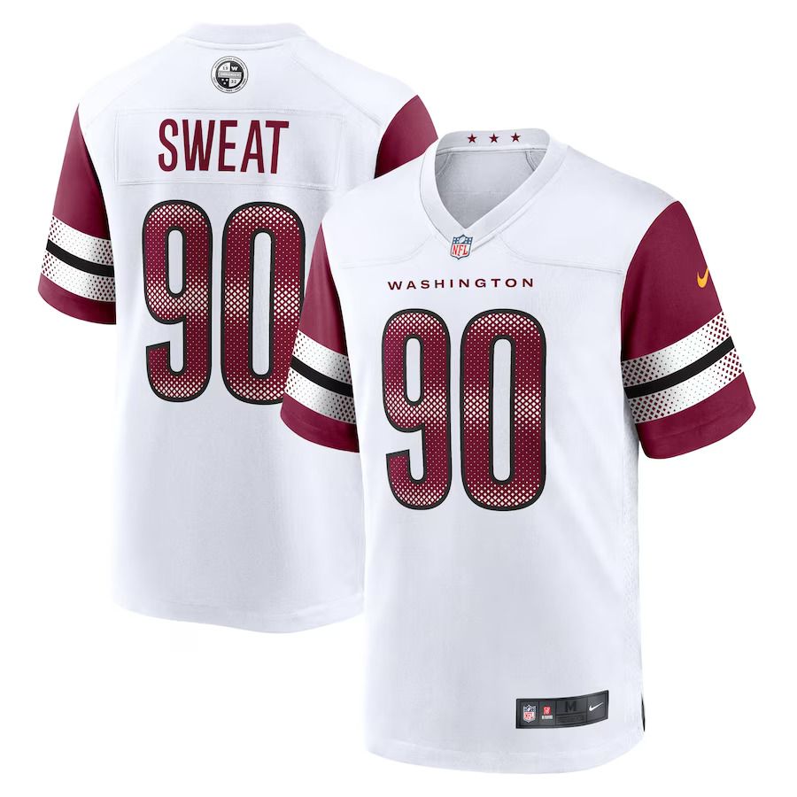 Men Washington Commanders 90 Montez Sweat Nike White Game NFL Jersey